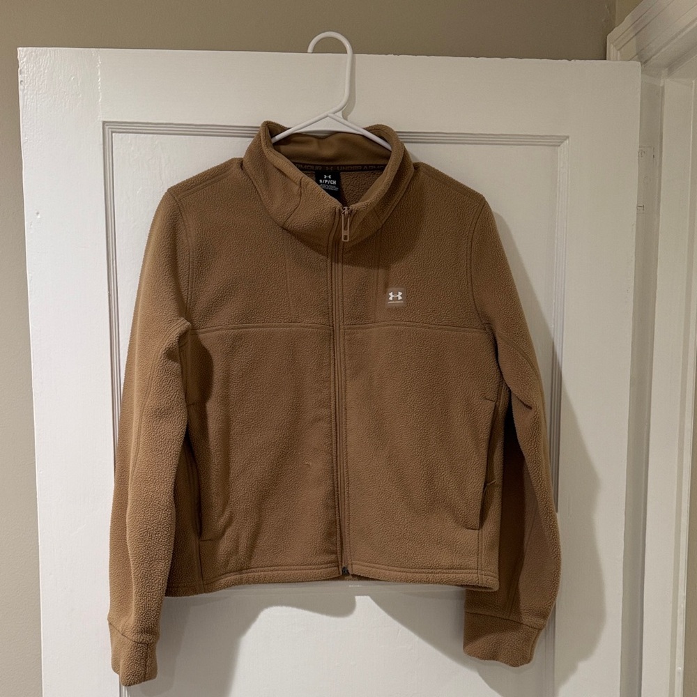 Under Armour Brown Zip-Up Fleece